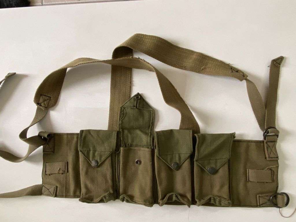 RHODESIAN CHEST WEBBING-LABELLED AND MADE BY FEREDAY & SONS,SALISBURY-PRESS STUDS HAVE `BELCONIA` MA