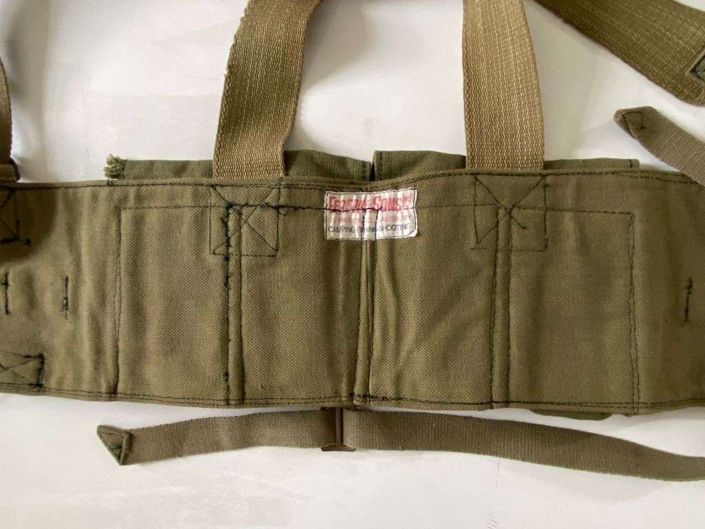 RHODESIAN CHEST WEBBING-LABELLED AND MADE BY FEREDAY & SONS,SALISBURY-PRESS STUDS HAVE `BELCONIA` MA
