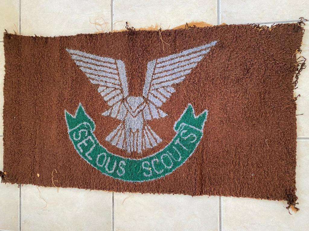 RHODESIAN SELOUS SCOUTS WALL HANGING-MEASURES 1,2M X ,06 M