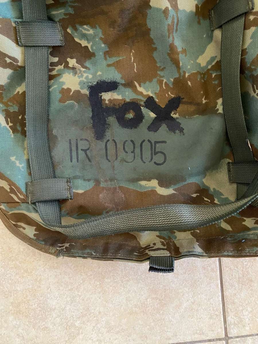 32 BATTALION,LARGE BACK PACK,WITH METAL H FRAME-PLEASE HAVE A LOOK AT PICS PLACED-THIS IS HOW I GOT