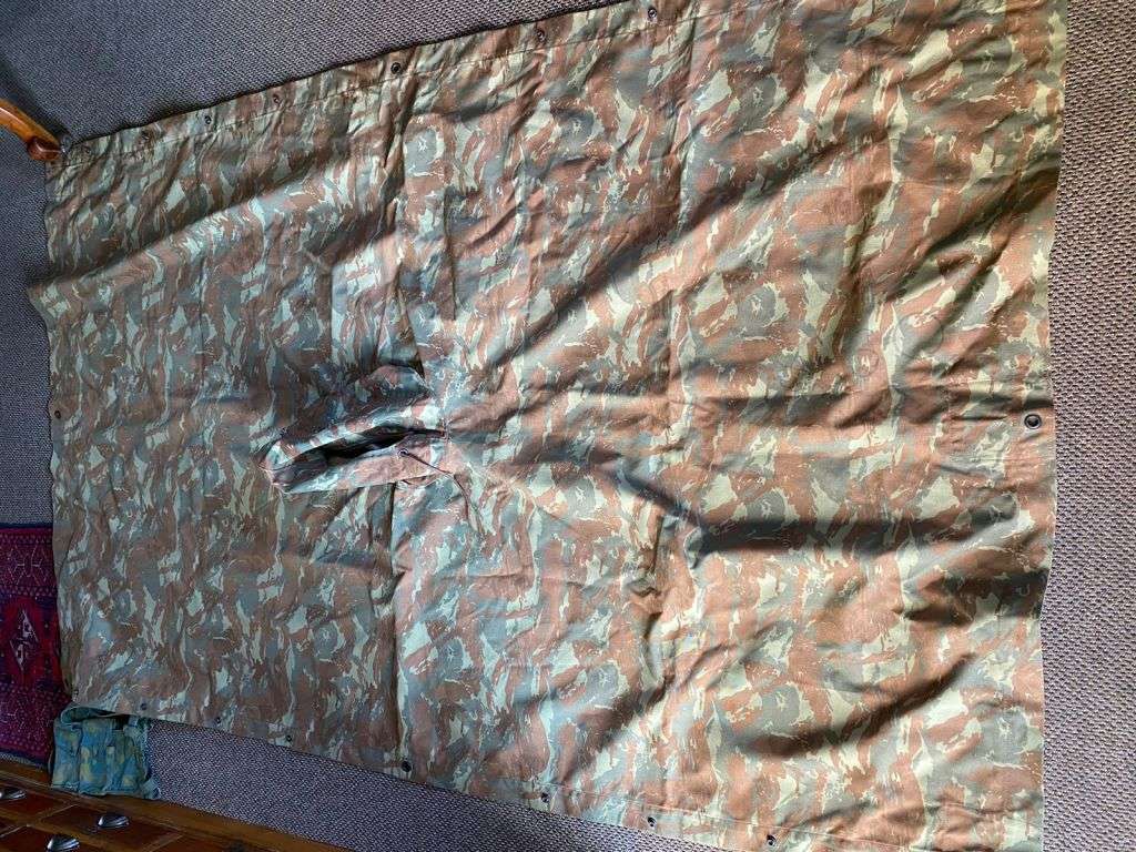 32 BATTALION BIVVY/GROUND SHEET IN VERY GOOD CONDITION