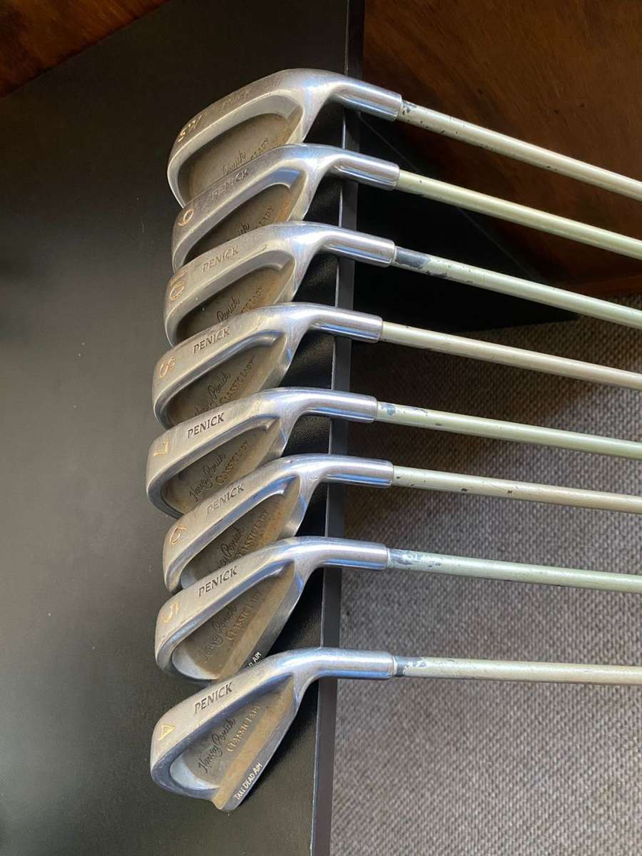 LADIES SET OF IRONS-HAREY PENICK-THE FOLLOWING 4-5-6-7-8-9-10-SW 8 IN TOTAL