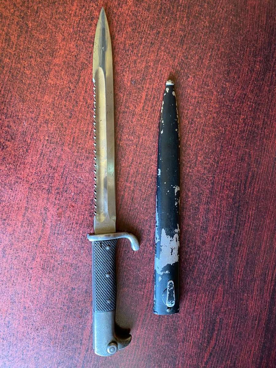 GERMAN KS 98 MADE IN 1912 FOR DEUTSCH SUDWEST AFRICA BY ERFURT-LEATHER GRIPPED AND ERFURT W12 MARKED