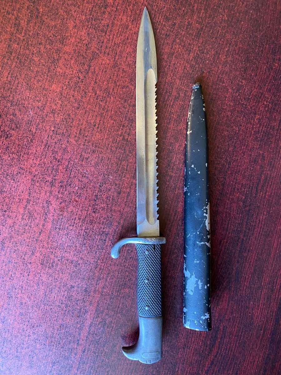 GERMAN KS 98 MADE IN 1912 FOR DEUTSCH SUDWEST AFRICA BY ERFURT-LEATHER GRIPPED AND ERFURT W12 MARKED