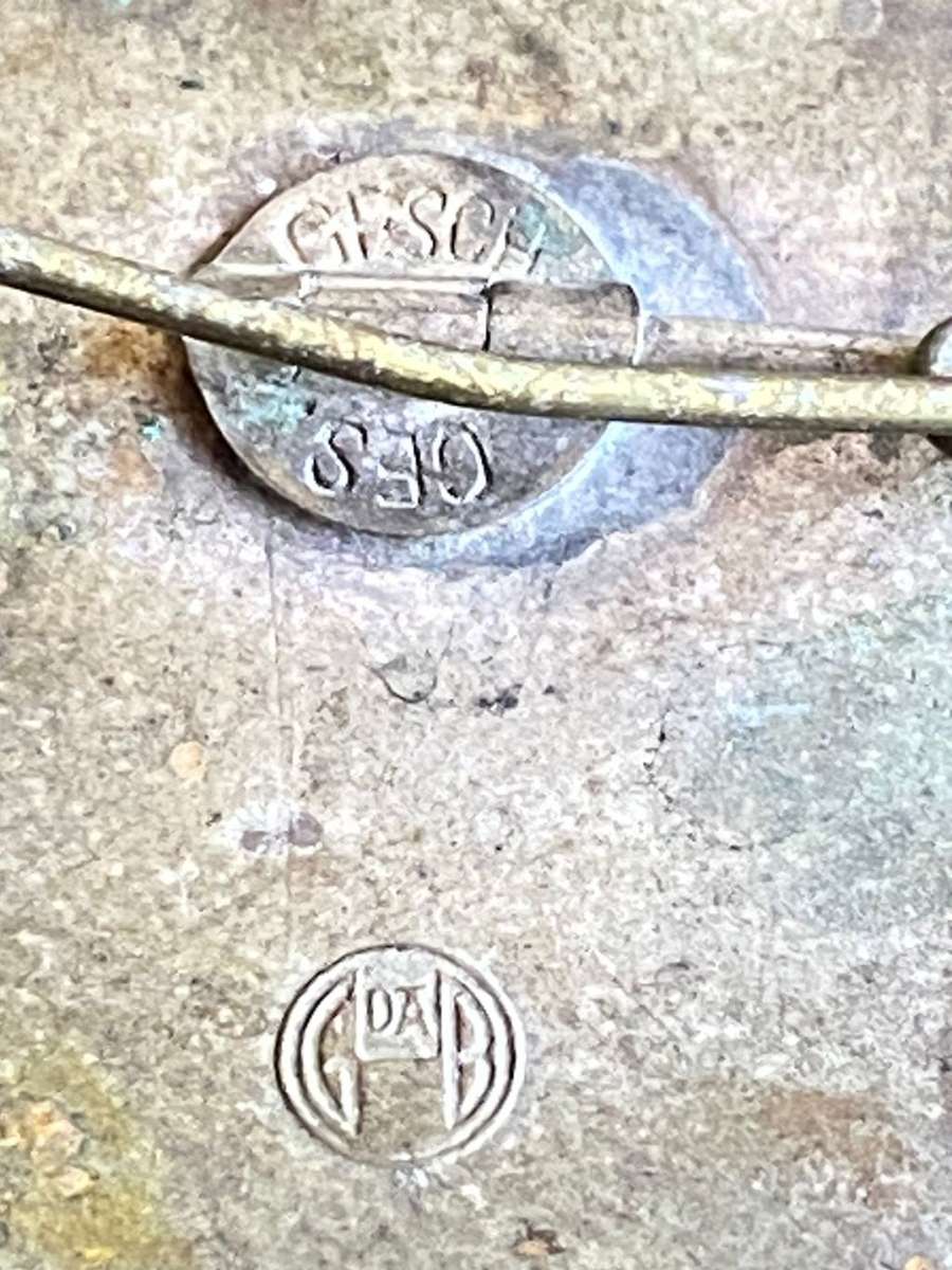 GERMAN ENAMEL TINNY BADGE STICK PIN INTACT-MEASURES 36 X 25 MM