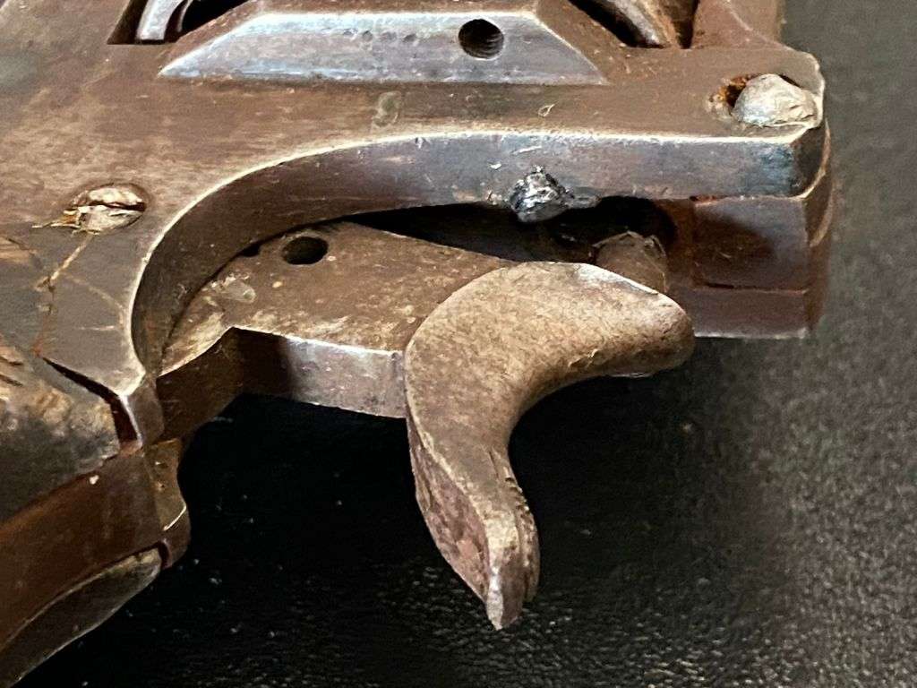 BELGIAN JEAN WARNANT .450 REVOLVER MADE 1870`S-1890`S-THIS REVOLVER IS FULL DEACTIVATED AND CAN ONLY