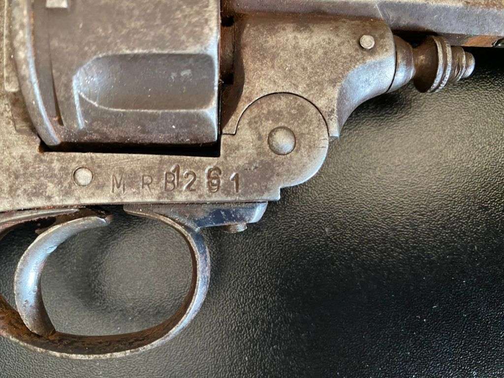 BELGIAN JEAN WARNANT .450 REVOLVER MADE 1870`S-1890`S-THIS REVOLVER IS FULL DEACTIVATED AND CAN ONLY