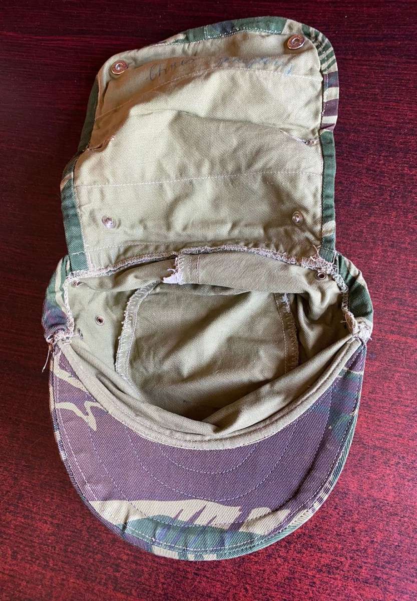ORIGINAL RHODESIAN CAMO FLAP CAP-SIZE 57-THE CAP IS IN VERY GOOD CONDITION-ALMOST UNWORN