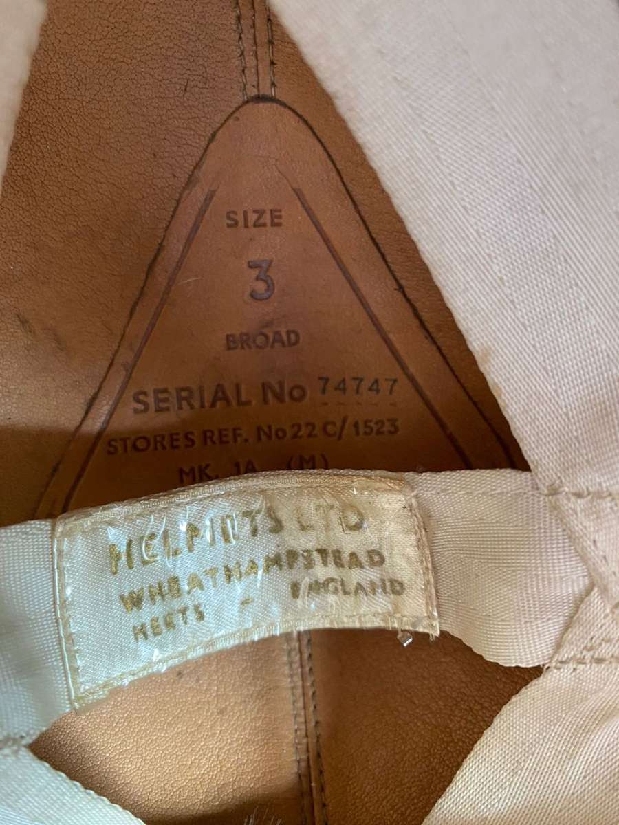 SAAF MK1A PILOTS HELMET WITH OXYGEN MASK,CIRCA 1970`S-USED BY SKELETON-MIRAGE 111 AND HARVARD PILOTS