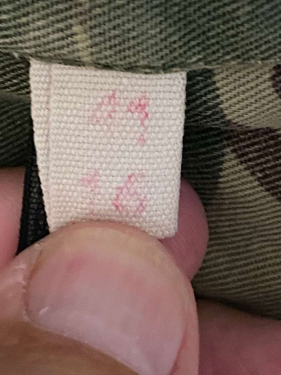 RHODESIAN CAMO,SHORT SLEEVE SHIRT BATTLE USED,BUT STILL GOOD CONDITION-SIZE LARGE-MEASURES 60 CM ARM