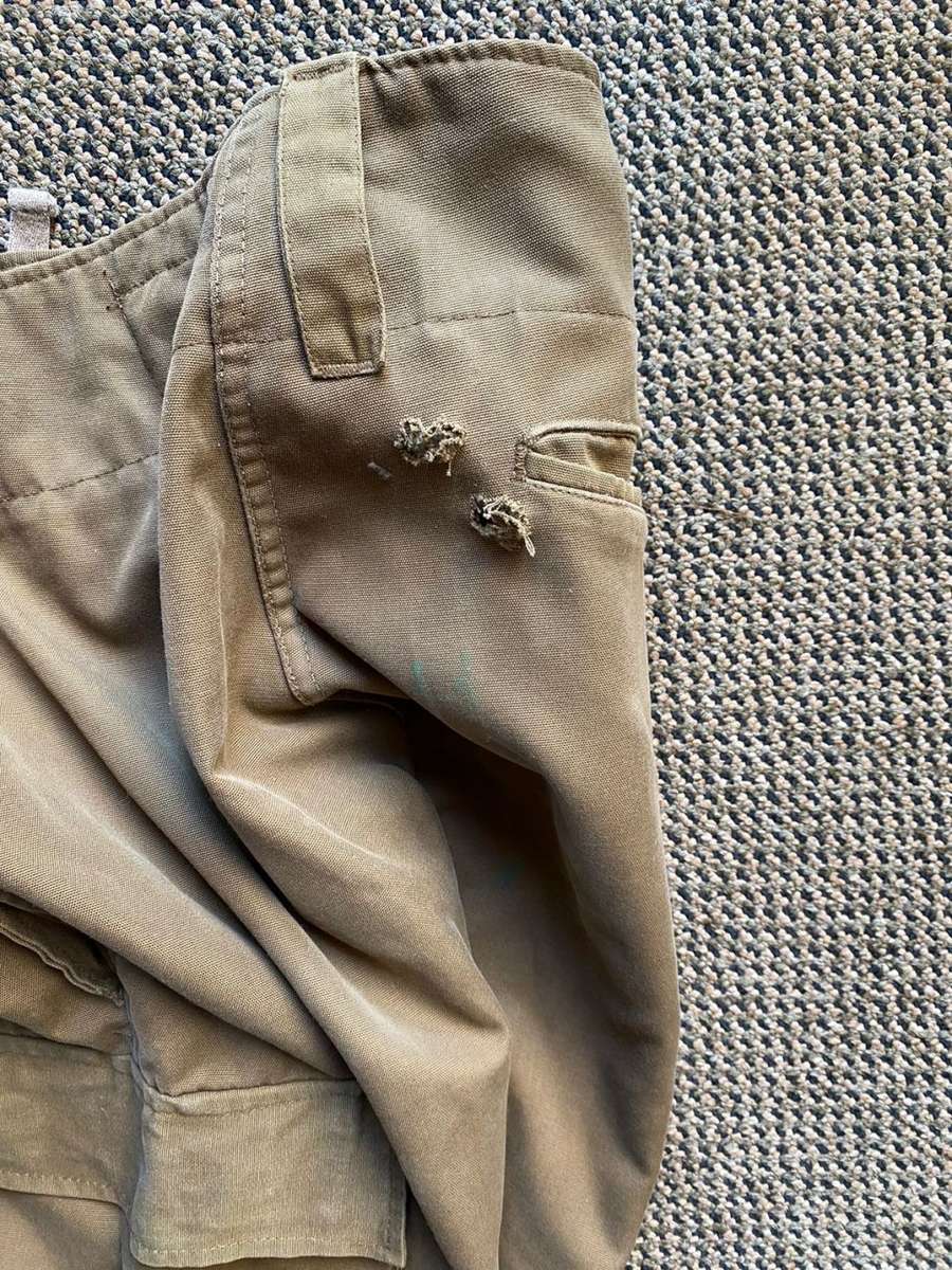 SADF NUTRIA TOUSERS SIZE 32-PIPE LENGTH 81 CM-LABELLED AND DATED 1983