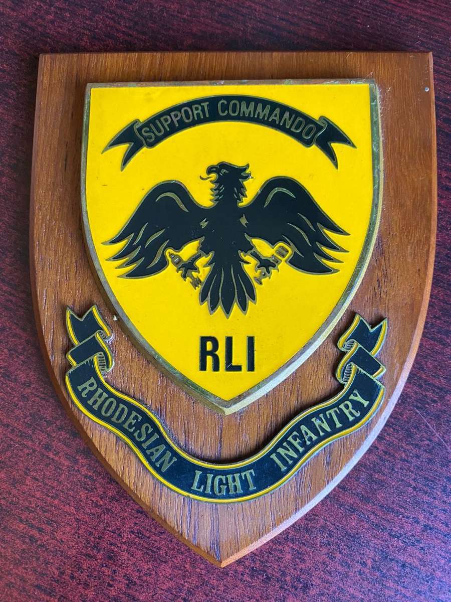 ORIGINAL RHODESIAN RLI SUPPORT COMMANDO PLAQUE
