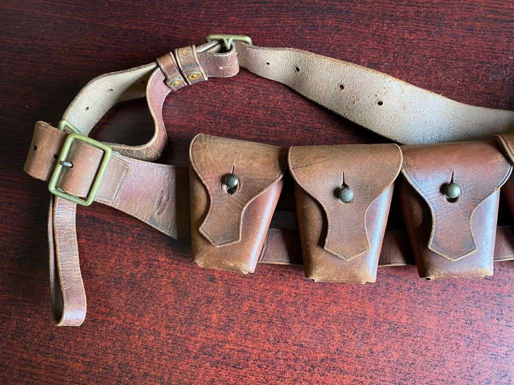 SA MADE (STAMPED) SAP LEE ENFIELD 5 POCKET BANDOLIER-IN VERY GOOD CONDITION