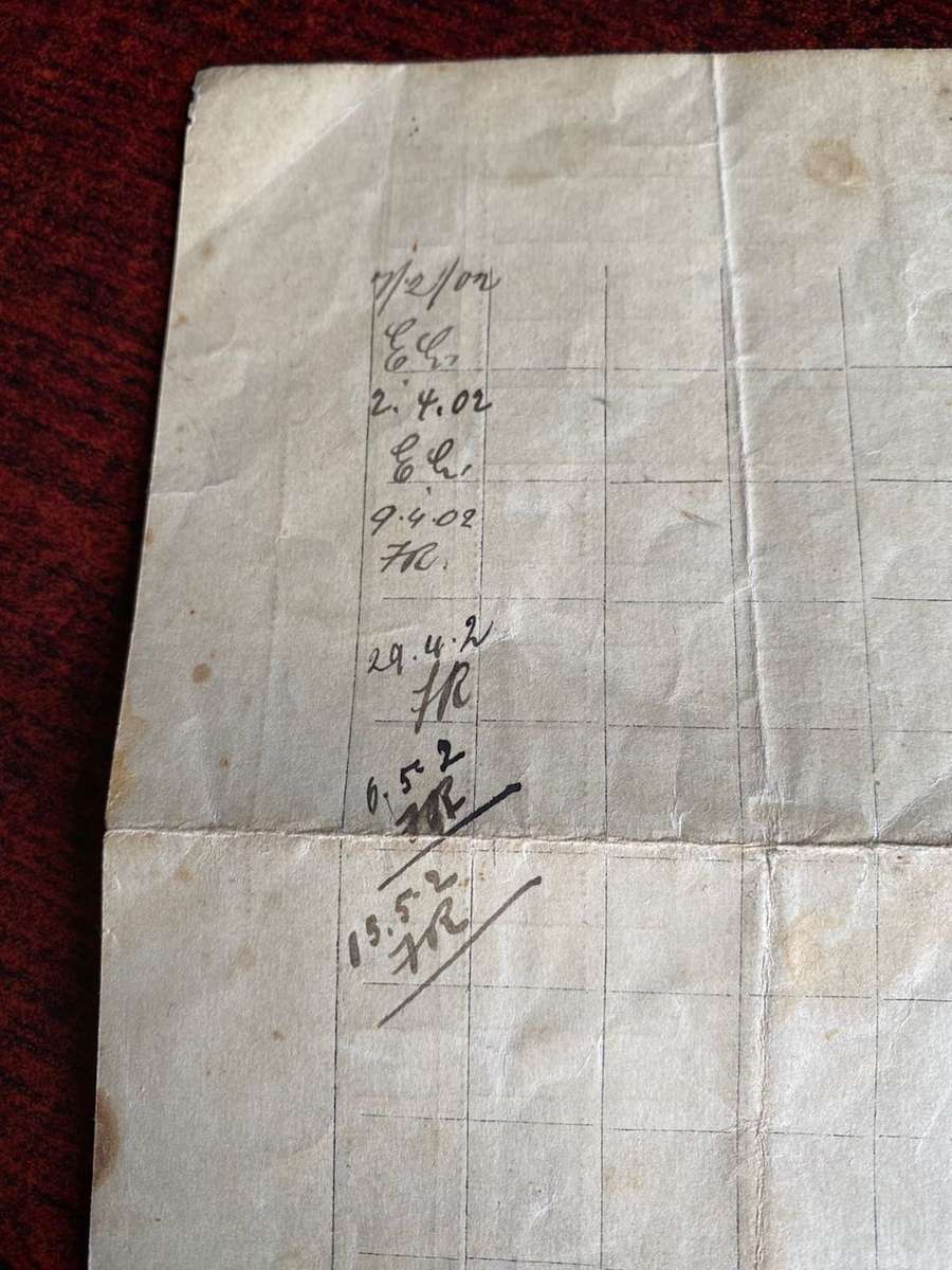 BOER WAR CONCENTRATION RATION CAMP CARD TO FREDERICK FRANKEN-MEASURES 191X135 MM