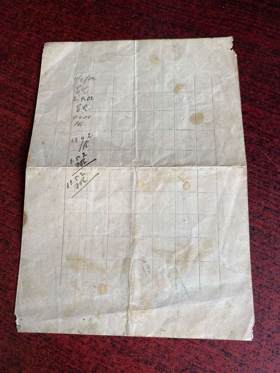 BOER WAR CONCENTRATION RATION CAMP CARD TO FREDERICK FRANKEN-MEASURES 191X135 MM