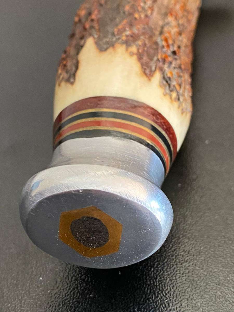 BOWIE-I CUT MY WAY,MADE BY WILLIAM RODGERS,SHEFFIELD ENGLAND-OVERALL LENGTH 30CM-STAGHORN HANDLE,KNI