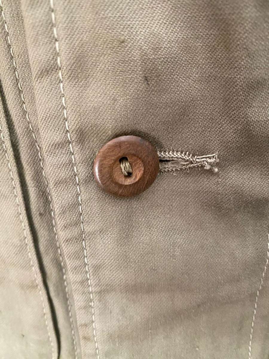 AUTHENTIC JAPANESE WW2 TROPICAL UNIFORM JACKET-SCARCE ORIGINAL ITEM-STILL IN GOOD CONDITION