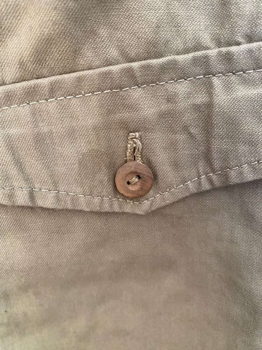 AUTHENTIC JAPANESE WW2 TROPICAL UNIFORM JACKET-SCARCE ORIGINAL ITEM-STILL IN GOOD CONDITION