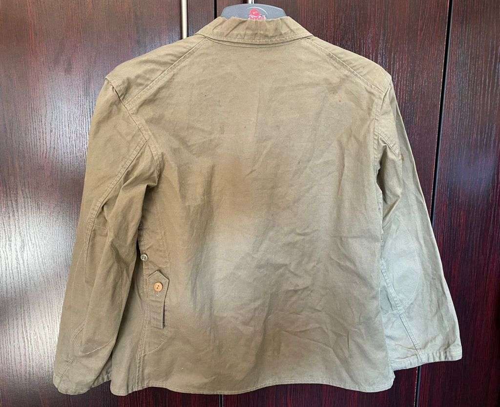 AUTHENTIC JAPANESE WW2 TROPICAL UNIFORM JACKET-SCARCE ORIGINAL ITEM-STILL IN GOOD CONDITION
