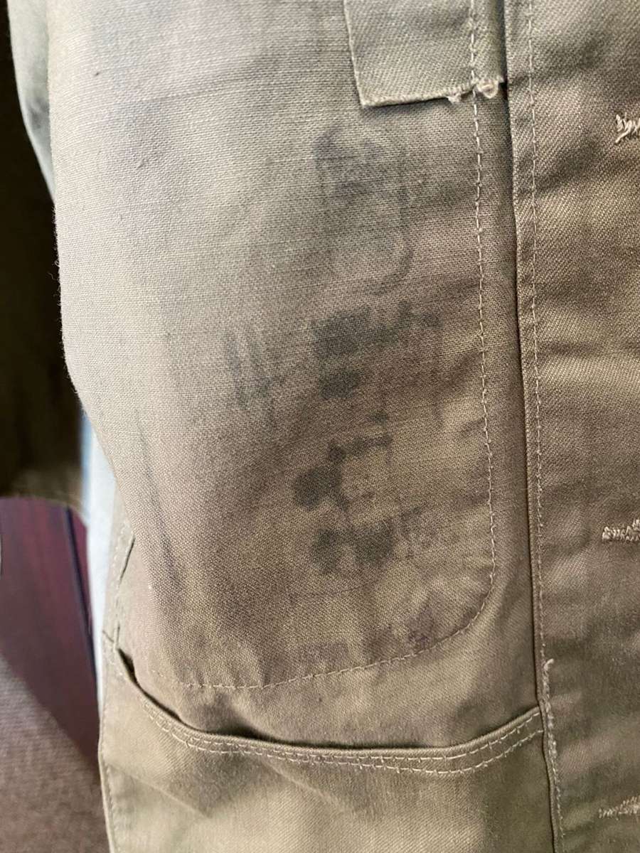 AUTHENTIC JAPANESE WW2 TROPICAL UNIFORM JACKET-SCARCE ORIGINAL ITEM-STILL IN GOOD CONDITION