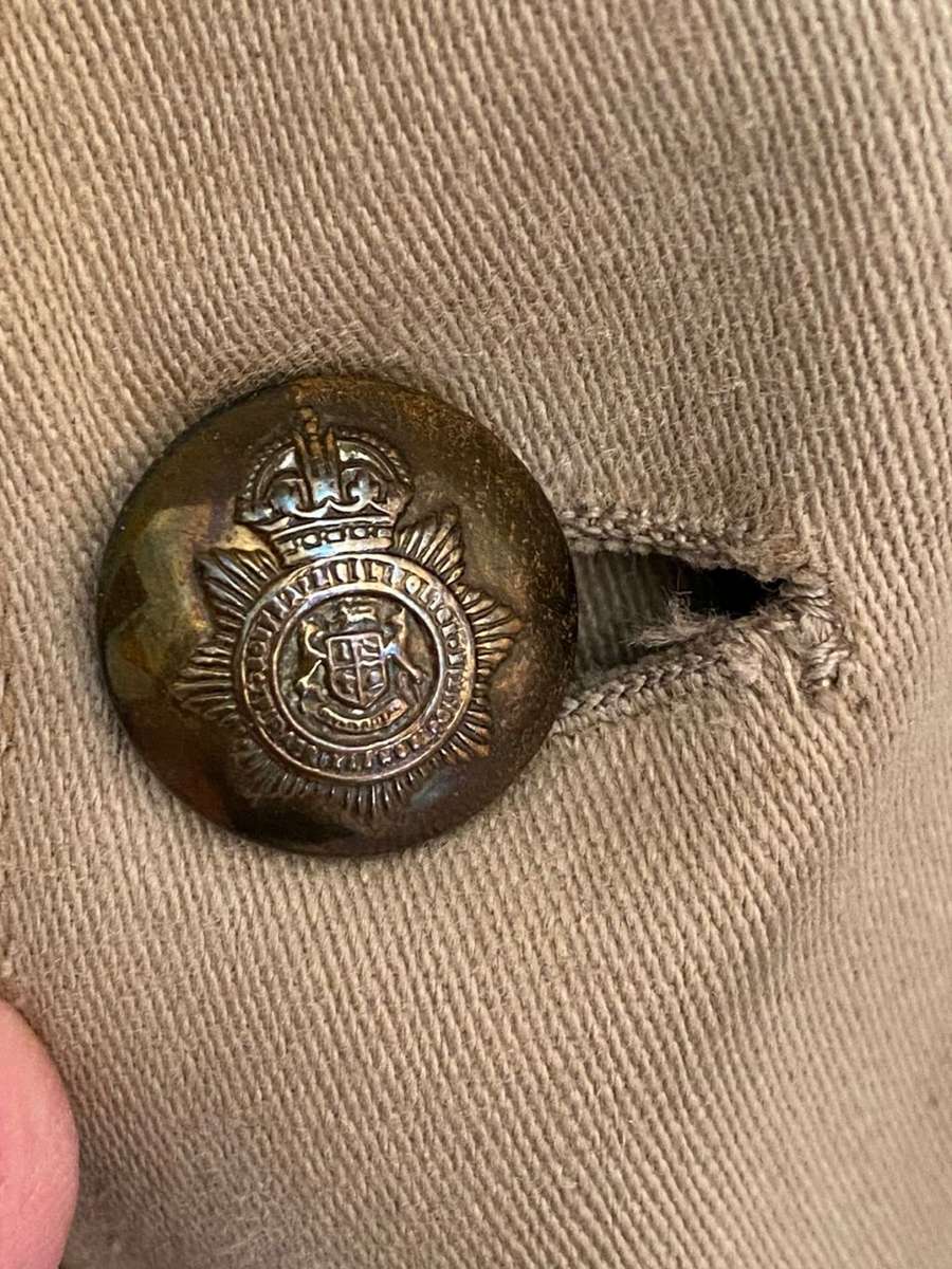 AUTHENTIC WW2 SA UDF HOME FRONT UNIFORM TUNIC + PANTS WITH ARMBAND-VETERAN WW1