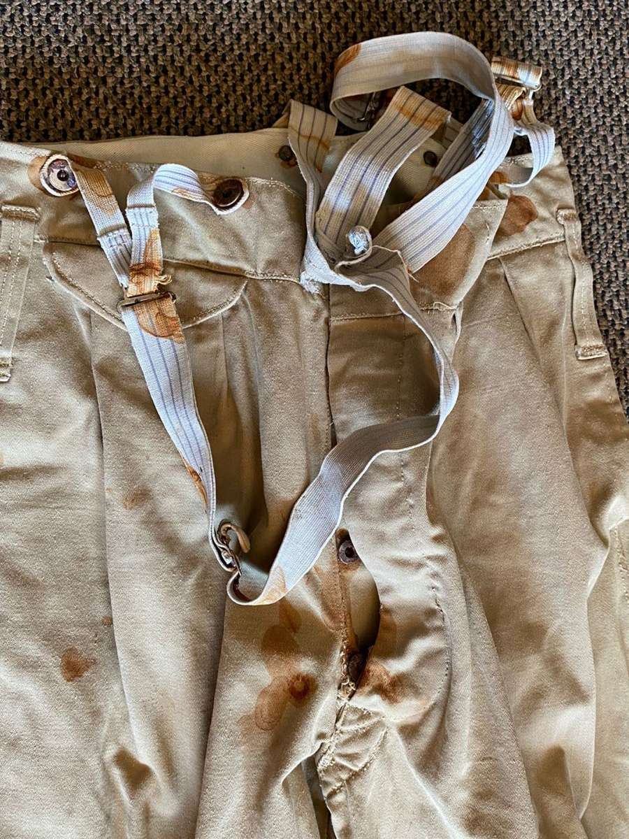 AUTHENTIC WW2 SA UDF HOME FRONT UNIFORM TUNIC + PANTS WITH ARMBAND-VETERAN WW1