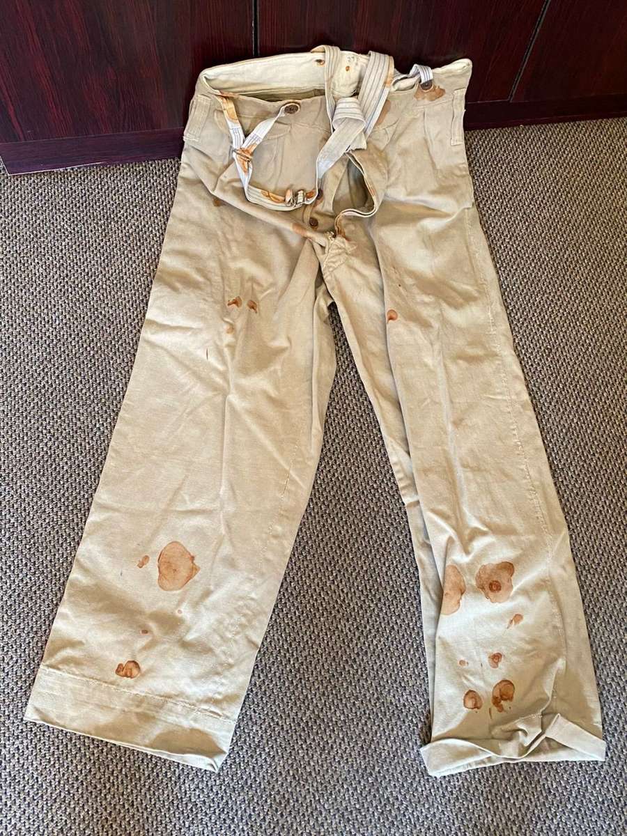 AUTHENTIC WW2 SA UDF HOME FRONT UNIFORM TUNIC + PANTS WITH ARMBAND-VETERAN WW1