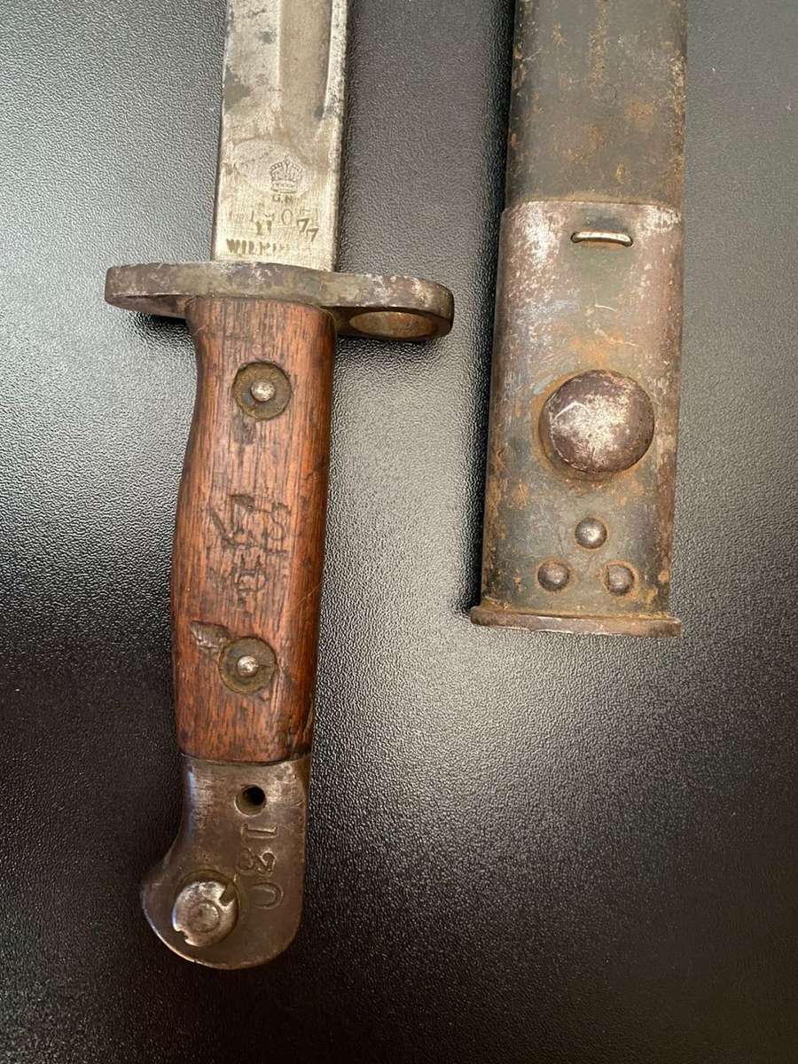 BRITISH 1907 PATTERN WILKINSON BAYONET WITH SCABBARD
