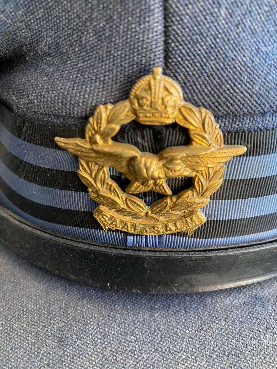 SAAF PEAKED CAP-WORN 1926-1959-STILL GOOD CONDITION
