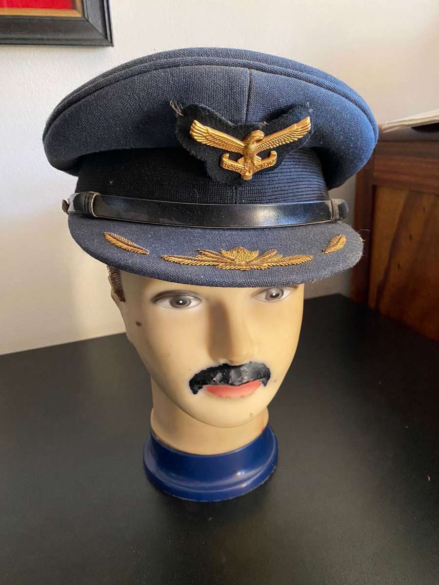 SAAF HIGH RANKING OFFICERS PEAKED CAP-BORDER WAR PERIOD-GOOD CONDITION
