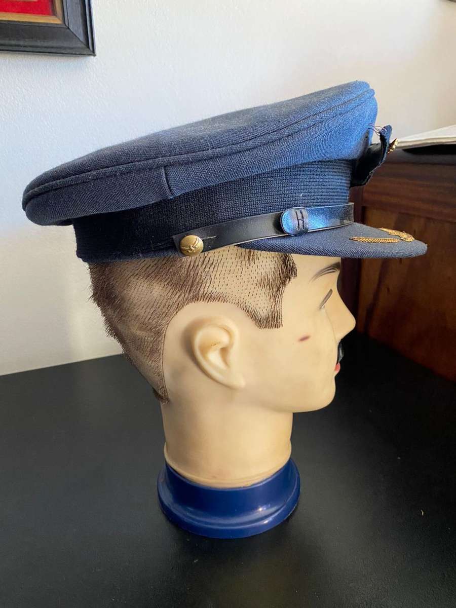SAAF HIGH RANKING OFFICERS PEAKED CAP-BORDER WAR PERIOD-GOOD CONDITION