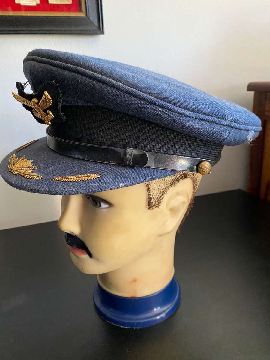 SAAF HIGH RANKING OFFICERS PEAKED CAP-BORDER WAR PERIOD-GOOD CONDITION