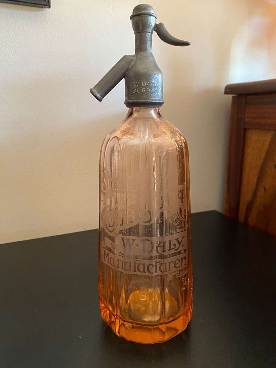 W. DALY DURBAN,SPECIAL CLUB SODA BOTTLE-HEIGHT 32 CM