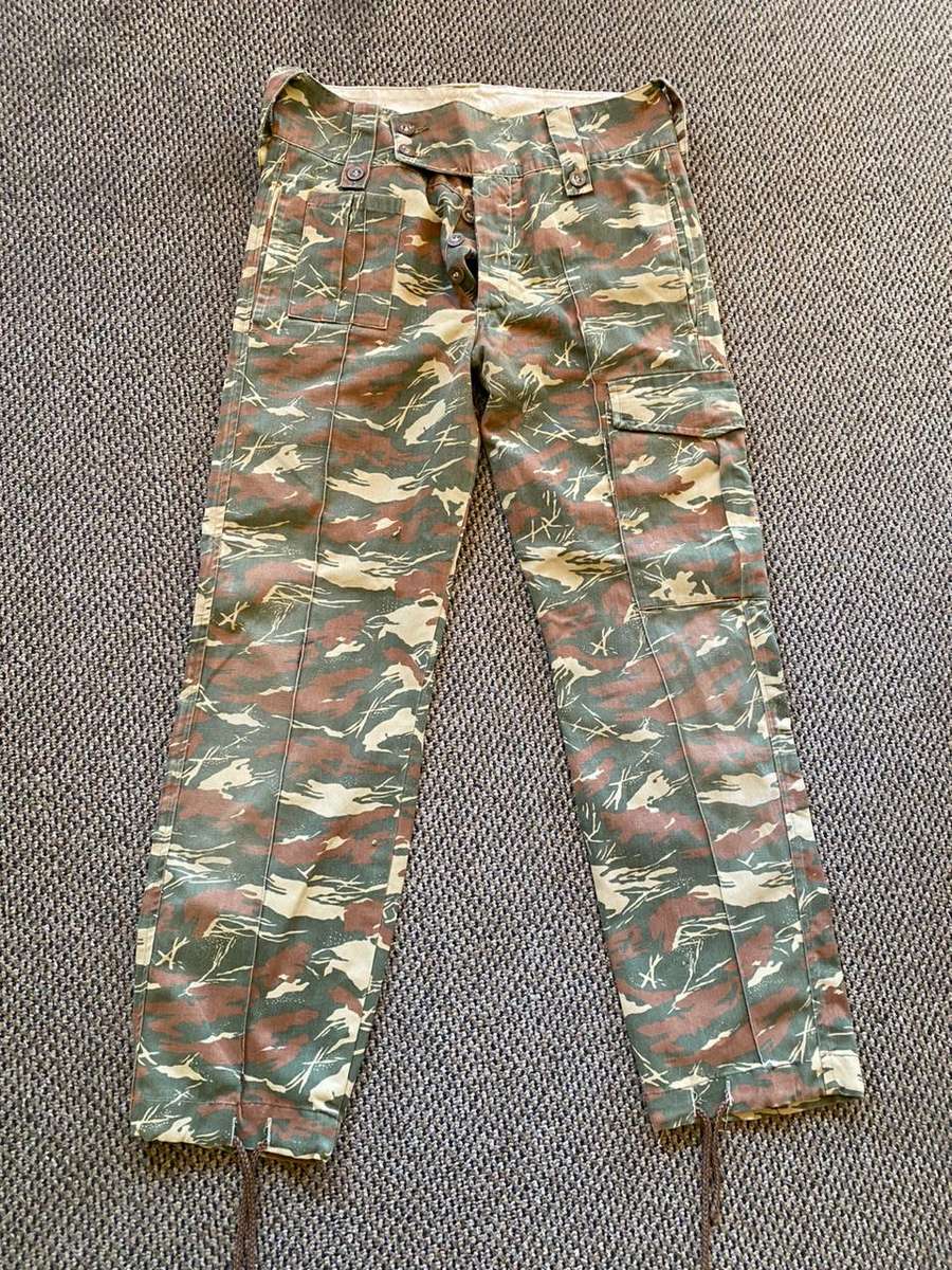 KOEVOET CAMO TROUSERS SIZE 32 WITH PIPE LENGTH OF 70CM-USED BUT GOOD CONDITION