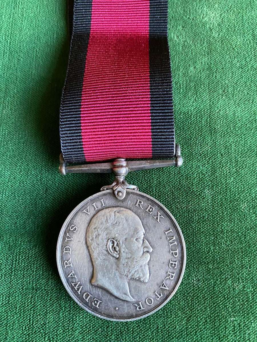 FULL SIZE NATAL 1906 REBELLION MEDAL WITH 1906 BAR AWARDED TO TPR. R.O. ARBUCKLE-NATAL CARBINEERS-CO