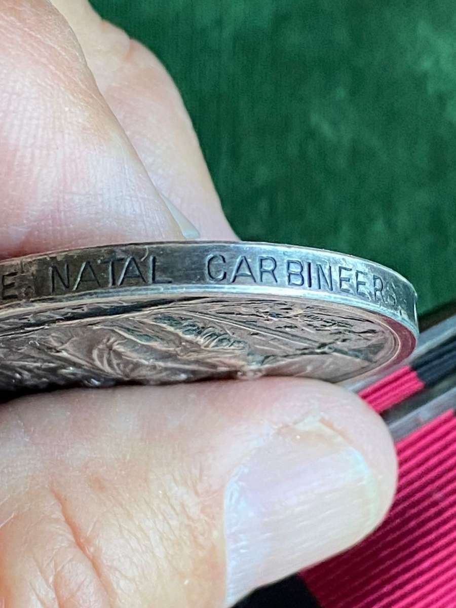 FULL SIZE NATAL 1906 REBELLION MEDAL WITH 1906 BAR AWARDED TO TPR. R.O. ARBUCKLE-NATAL CARBINEERS-CO