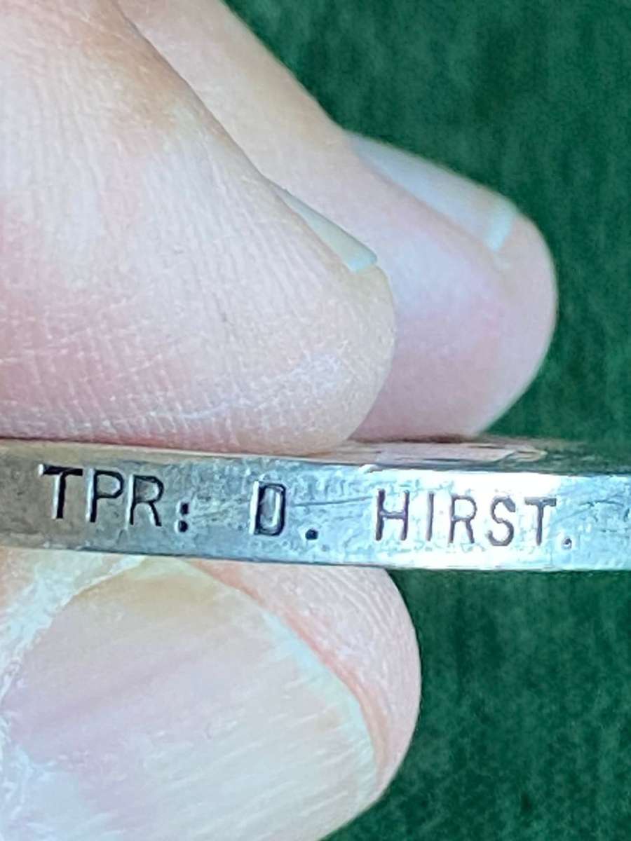 FULL SIZE BOER WAR QSA MEDAL (THREE BARS) CC, OFS, SA 1901- AWARDED TO 475 TPR. D. HIRST KIMBERLEY L