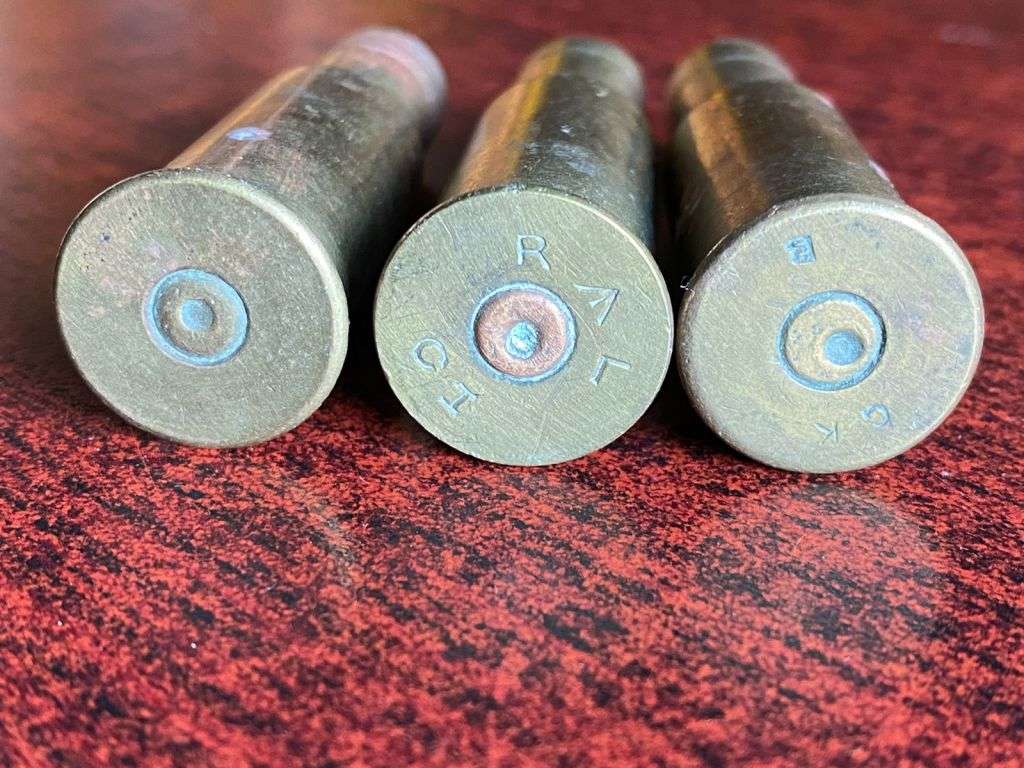 577/.450 MARTINI HENRY CASINGS-3 SOLD TOGETHER-CIRCA 1894-1903