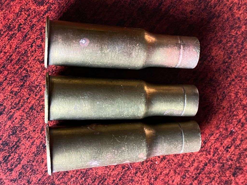 577/.450 MARTINI HENRY CASINGS-3 SOLD TOGETHER-CIRCA 1894-1903