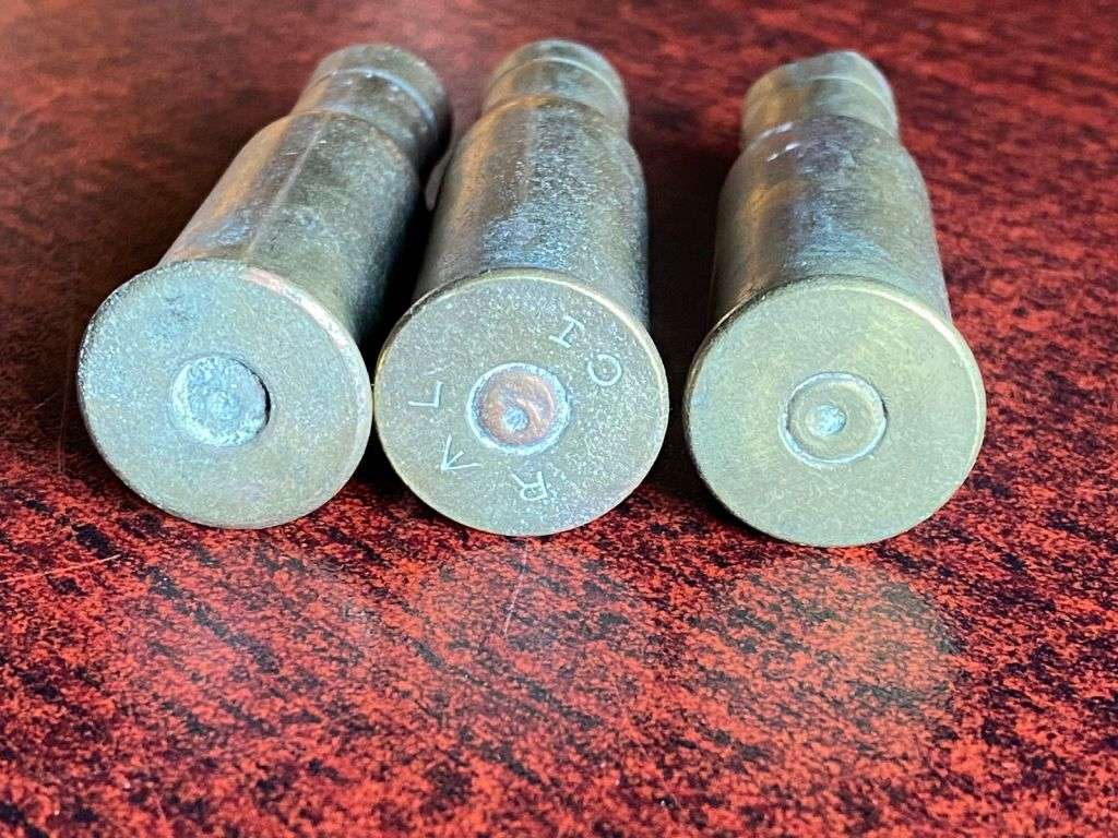 577/.450 MARTINI HENRY CASINGS-3 SOLD TOGETHER-CIRCA 1894-1903