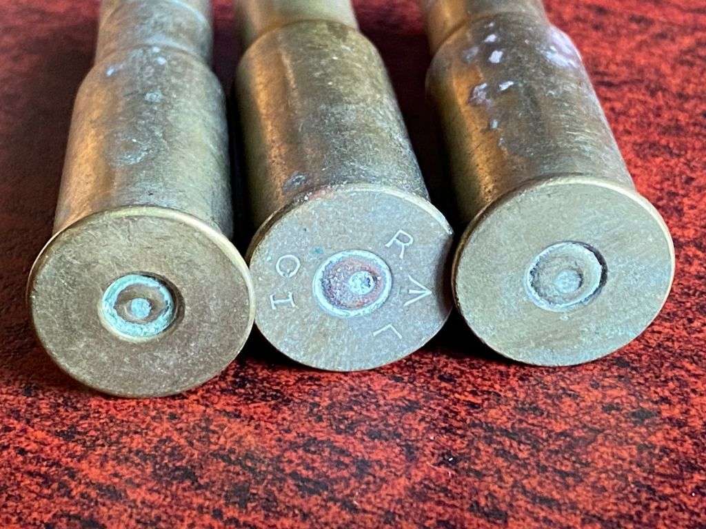 577/.450 MARTINI HENRY CASINGS-3 SOLD TOGETHER-CIRCA 1894-1903