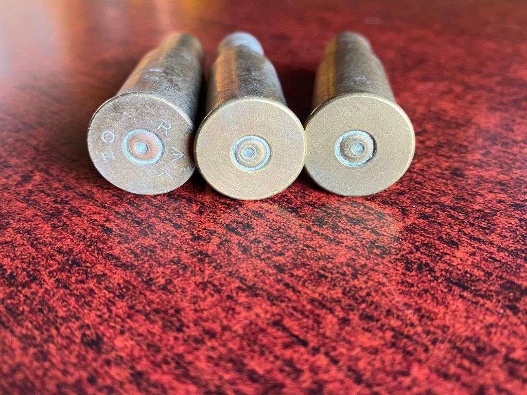577/.450 MARTINI HENRY CASINGS-3 SOLD TOGETHER-CIRCA 1894-1903