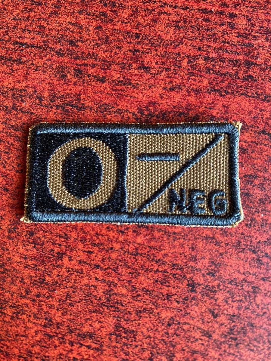 EMBROIDERED BLOOD GROUP PATCH
