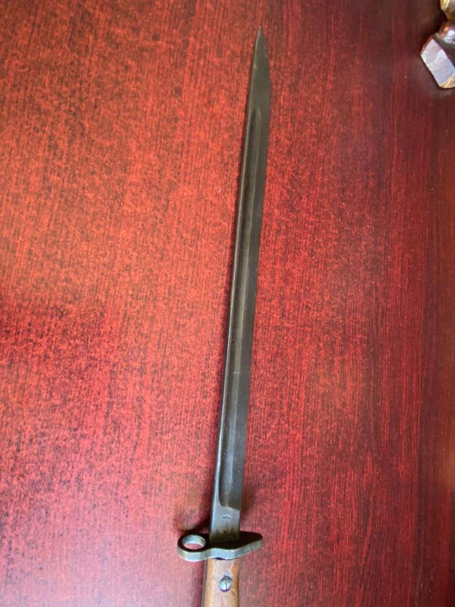 BRITISH MADE PATTERN 1907 SWORD BAYONET BY CHAPMAN-CHAPMAN ONLY PRODUCED 14250 BAYONETS BY THE END O