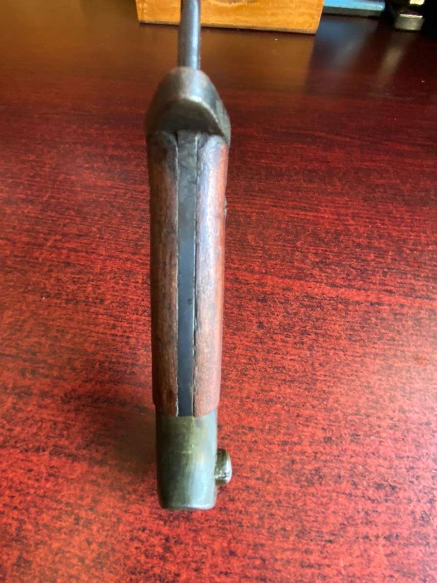 BRITISH MADE PATTERN 1907 SWORD BAYONET BY CHAPMAN-CHAPMAN ONLY PRODUCED 14250 BAYONETS BY THE END O