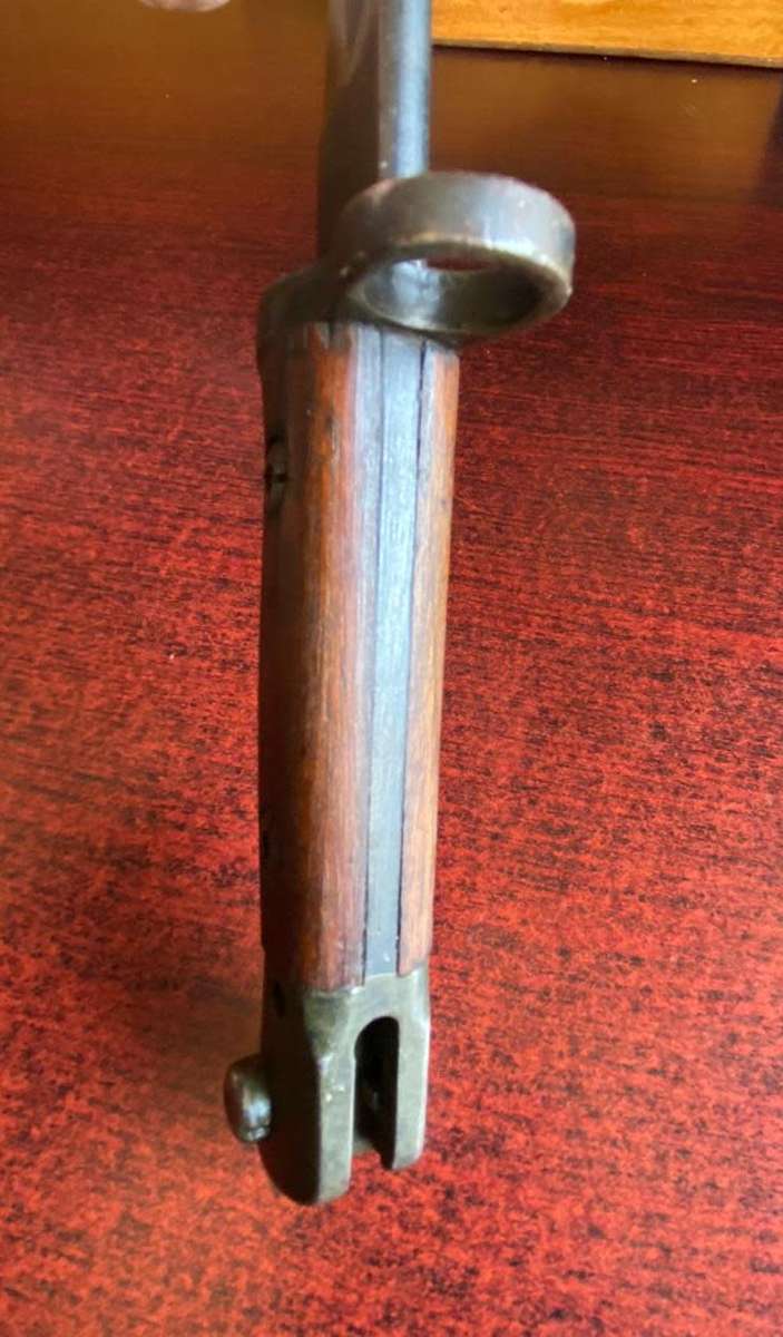 BRITISH MADE PATTERN 1907 SWORD BAYONET BY CHAPMAN-CHAPMAN ONLY PRODUCED 14250 BAYONETS BY THE END O