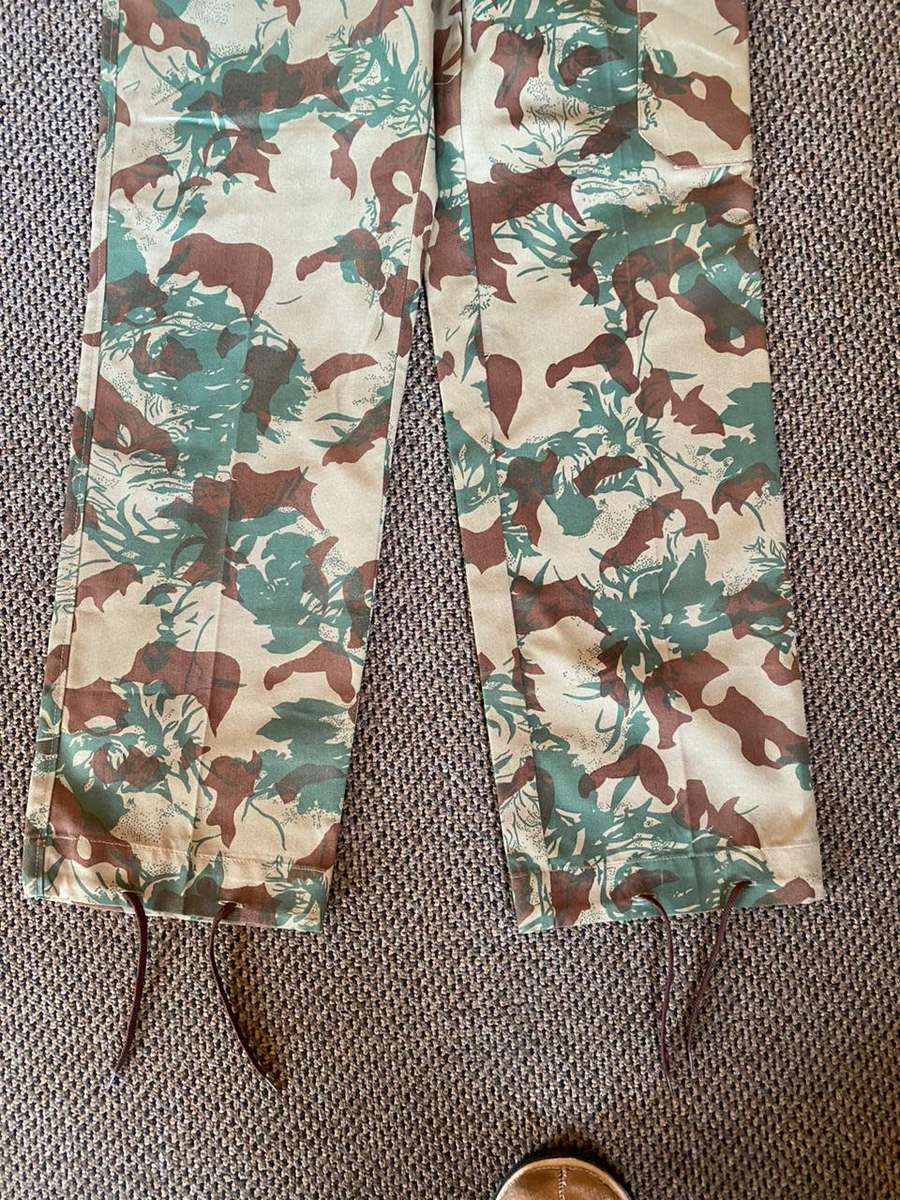 POLICE TASK FORCE 2ND PATTERN CAMO TROUSERS-NEVER WORN(NEW) PLEASE LOOK AT PICS FOR SIZED-LABELLED A
