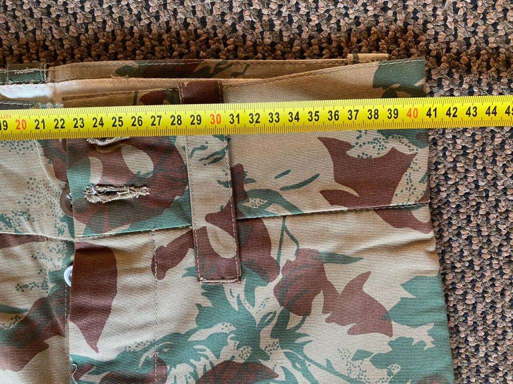 POLICE TASK FORCE 2ND PATTERN CAMO TROUSERS-NEVER WORN(NEW) PLEASE LOOK AT PICS FOR SIZED-LABELLED A