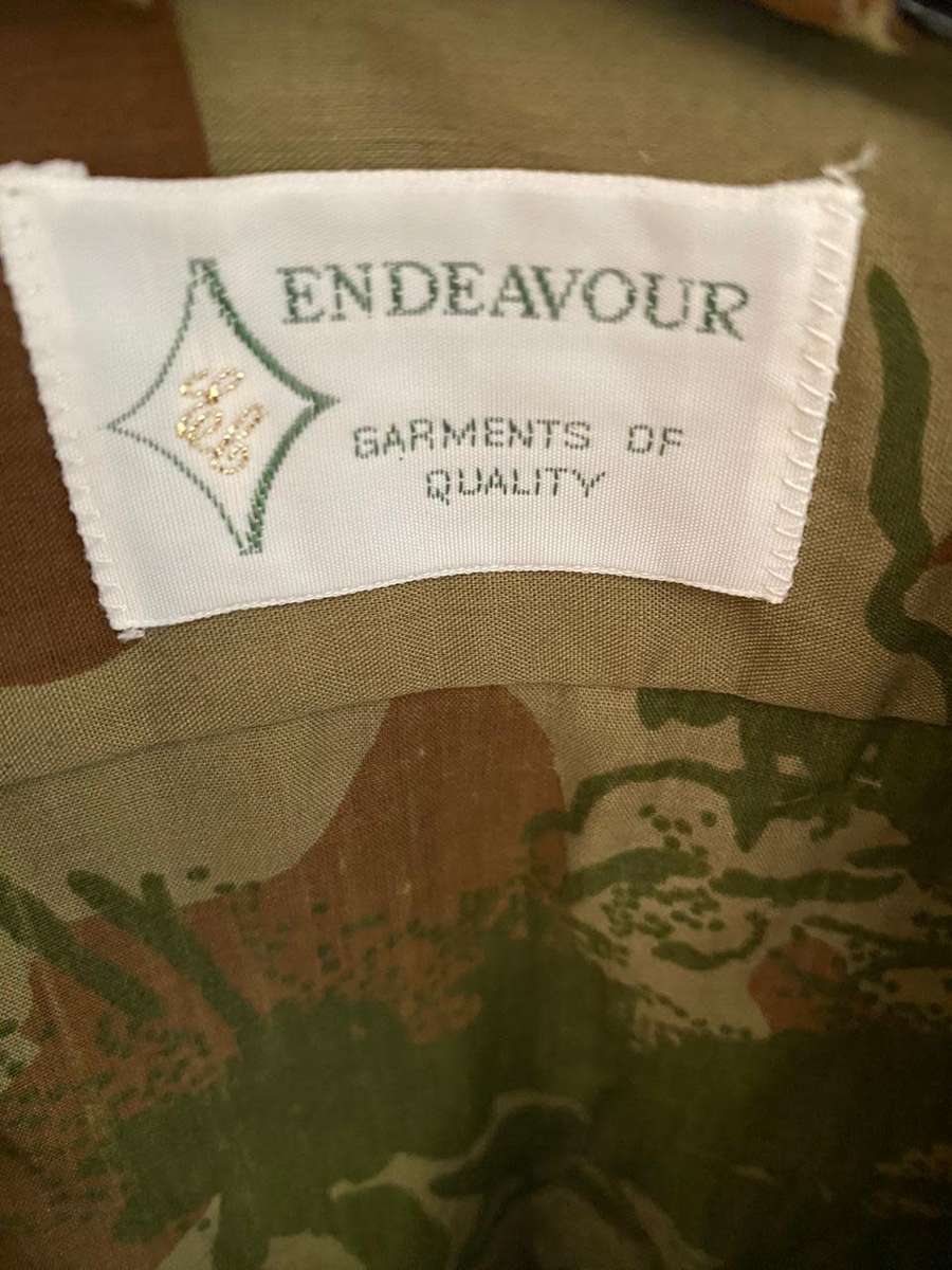 POLICE TASK FORCE 2ND PATTERN CAMO LONG SLEEVE SHIRT-SIZE LARGE-MEASRUES 58CM ARMPIT TO ARMPIT-CONDI