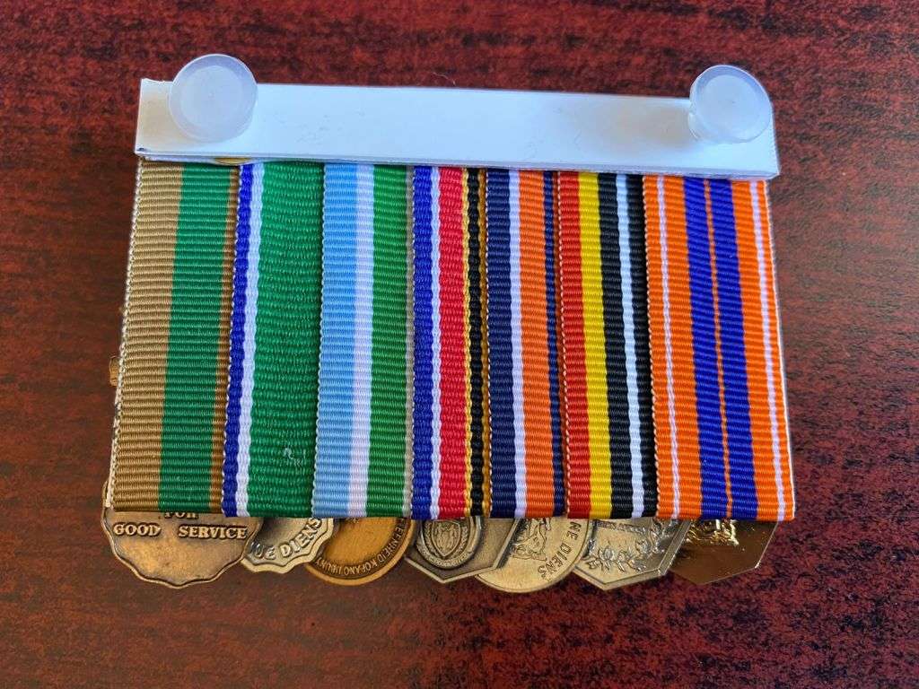 MOUNTED MINIATURE MEDAL GROUP